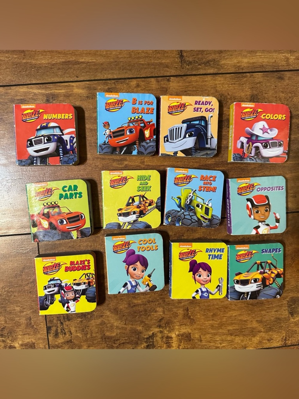 Nickelodeon Blaze and the Monster Machines Kids Board Book Set - Yellow & Blue